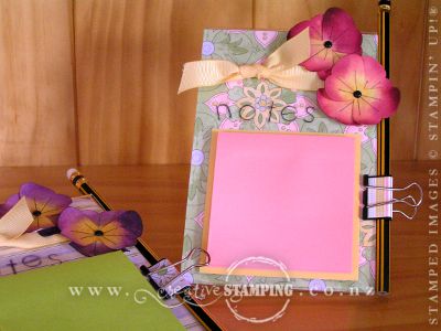 Pansy Acrylic Post-it Notes Holder