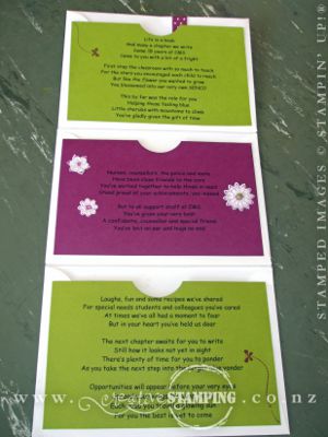 Toni and Marlene's Farewell Card