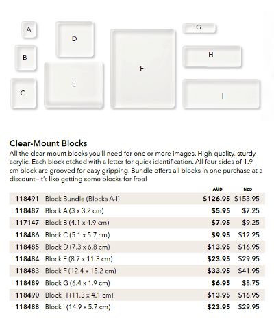 Clear Mount Blocks