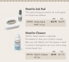 Stazon Ink Pad, Refill and Cleaner