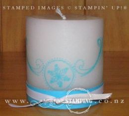 Stamped Candle