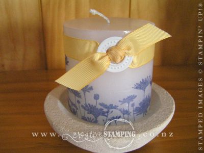 Stamped Candle with Jumbo Grommets