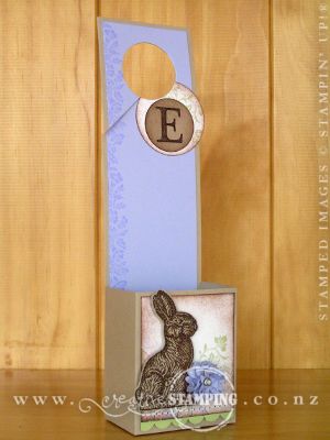 Chocolate Bunny Door Hanger