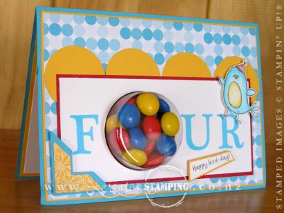 Sweet Treat Fourth Birthday Card