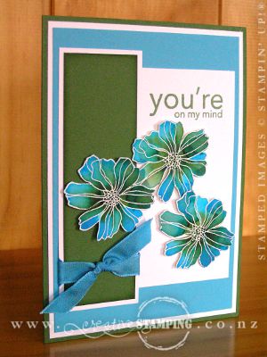 CASE - Fifth Avenue Floral Embossed Re-inker Spread Card