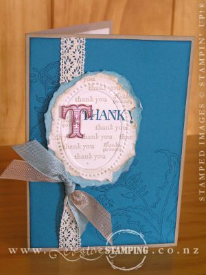 Paisley Petals Thank You Card