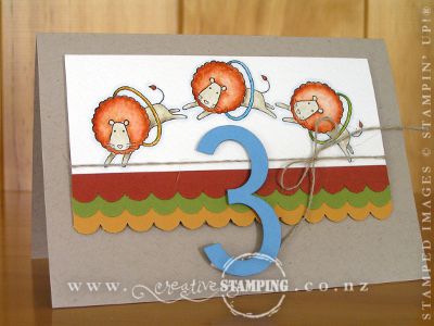 Under The Big Top Birthday Card