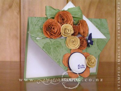 Rolled Roses Diamond Pocket Card
