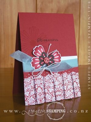 Twitterpated Pleated Thank You Card