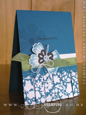 Twitterpated Pleated Thank You Card