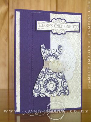 Gossamer Lace Dress Up Card