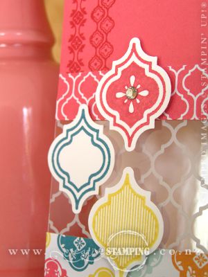 Strawberry Slush Mosaic Card - July Workshop Project