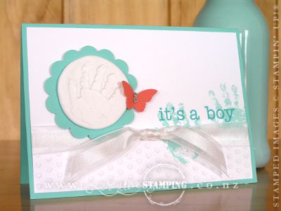 Coastal Cabana Baby Card