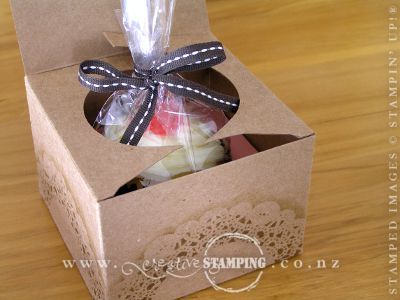 Kraft Gift Box - Cupcake Gift Box