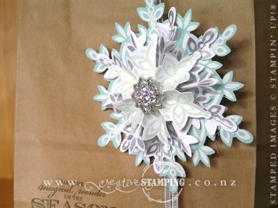 Festive Flurry Gift Tag and Bag