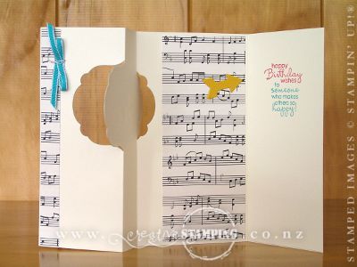 Modern Medley Label Swing Card