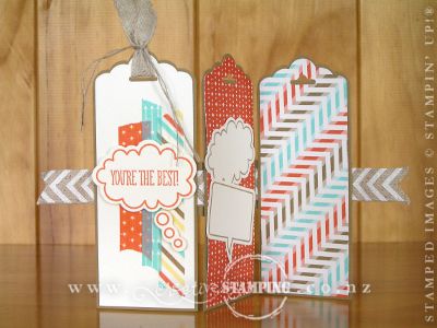Just Sayin' Concertina Tag Card