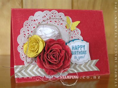 Spiral Flower Birthday Card