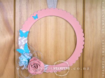 Spiral Flower Wreath