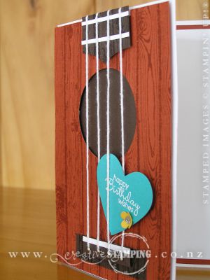 Ukulele Birthday Card