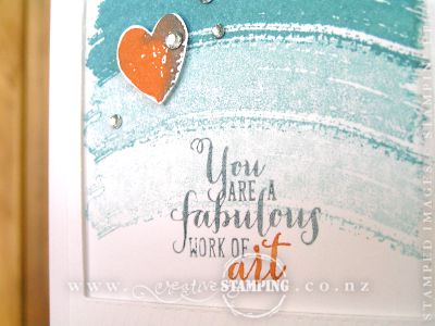 Framed Work of Art in Lost Lagoon and Tangelo Twist