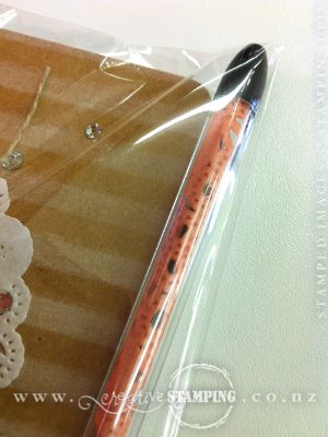 Kraft Grid Journal with Rolled Roses