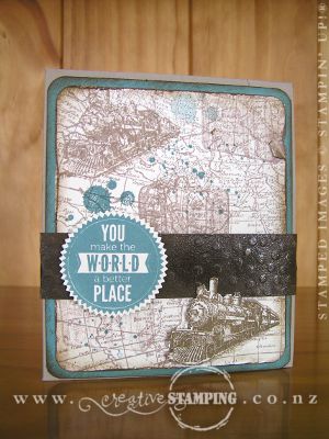 Traveler Distressed Envelope Card