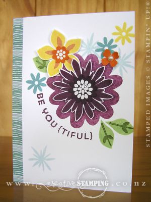 BE YOU {TIFUL} Flower Patch Card