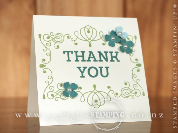 Letterpress Winter Thank You Card