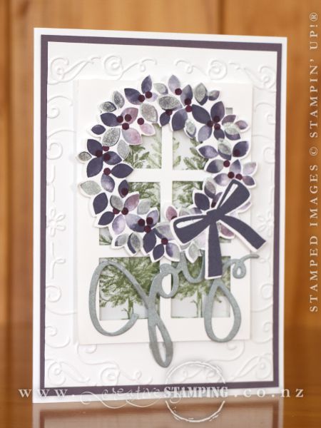 Wondrous Wreath Christmas Card