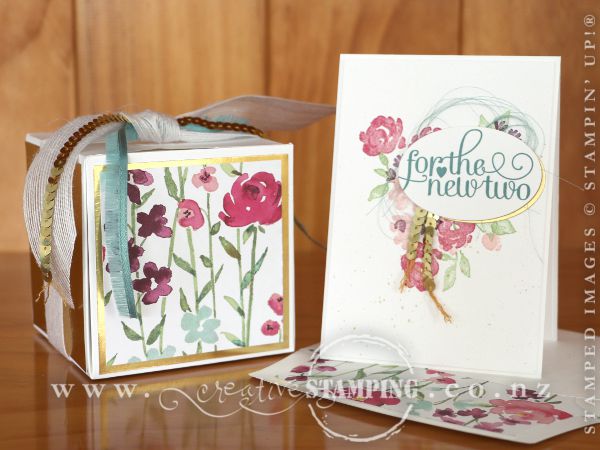 Painted Petals wedding gift and card