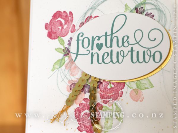 Painted Petals wedding card