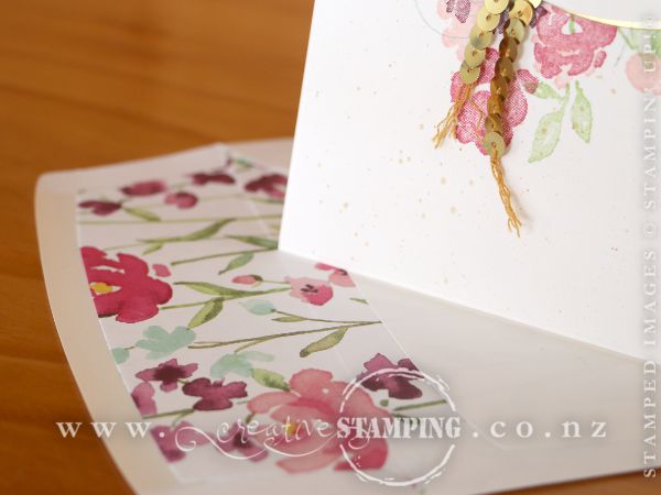 Painted Petals wedding card