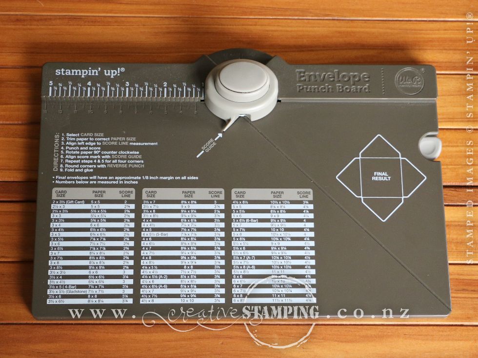 Envelope Punch Board
