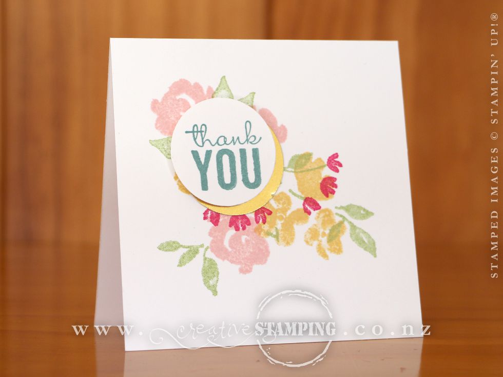 Painted Petals Thank You Card