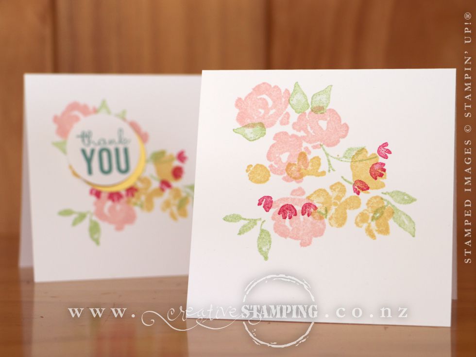 Painted Petals Thank You Card