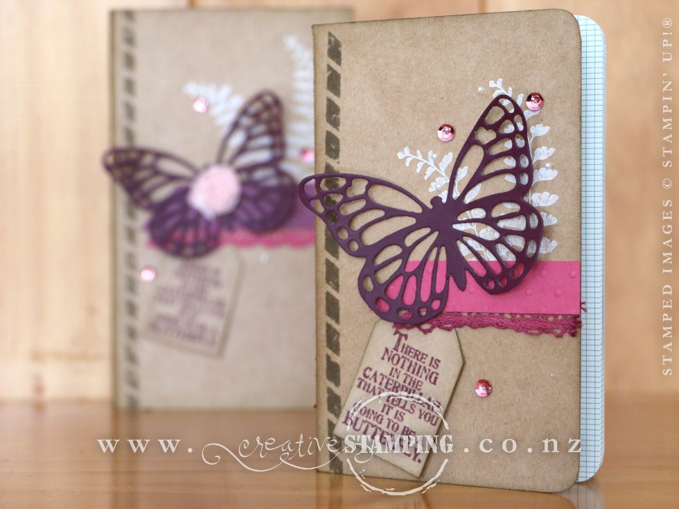 Butterfly Basics Kraft Grid Journals