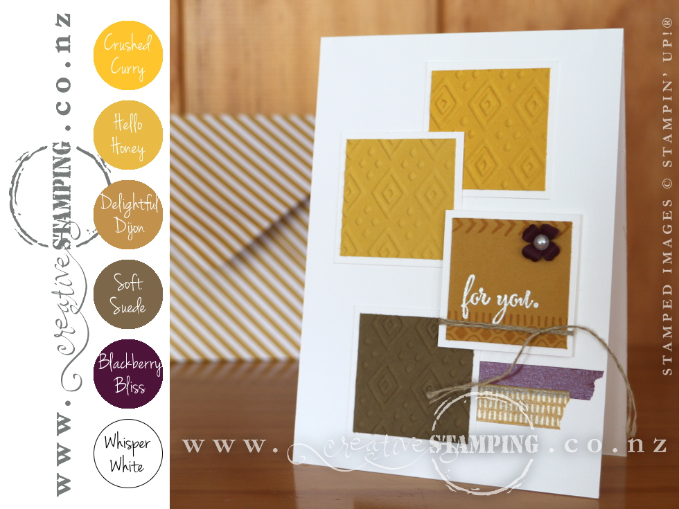 Crushed Curry | Hello Honey | Delightful Dijon | Soft Suede