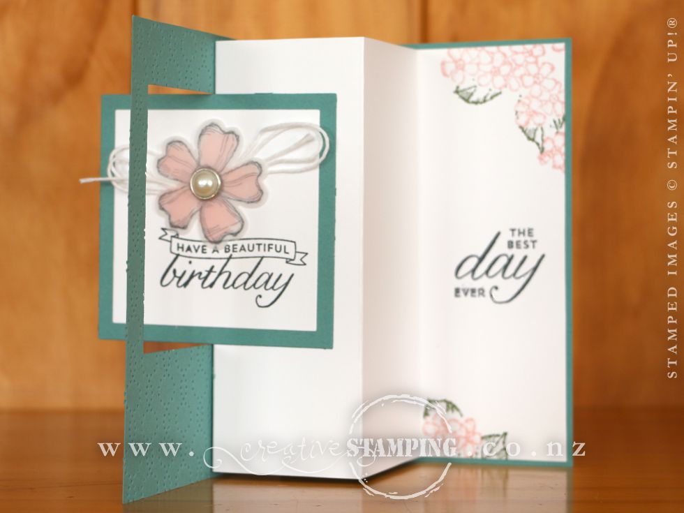 Birthday Blossoms Swing Card