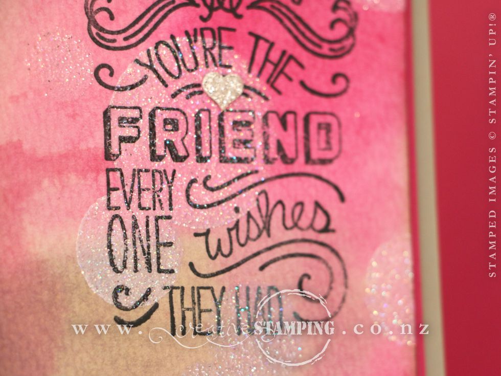 Friendly Wishes Bokeh Card