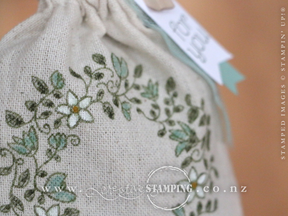 Circle of Spring Mini Muslin Bag