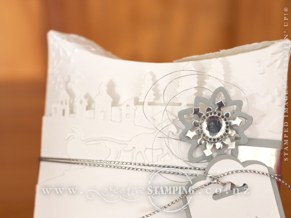 Square Pillow Box featuring the Sleigh Ride Edgelits