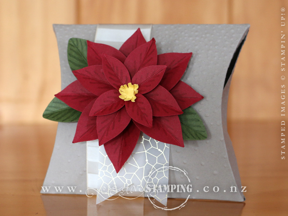 Festive Flower Square Pillow Box