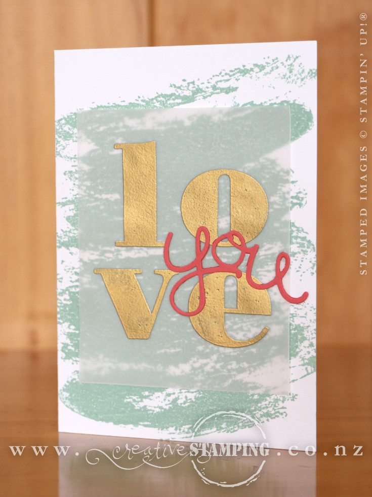 Larger Than Life "love you" Anniversary Card