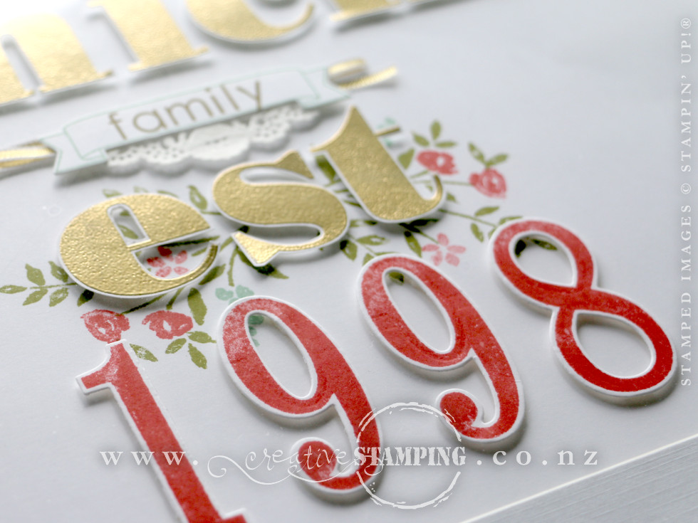Hand Stamped Anniversary Gift