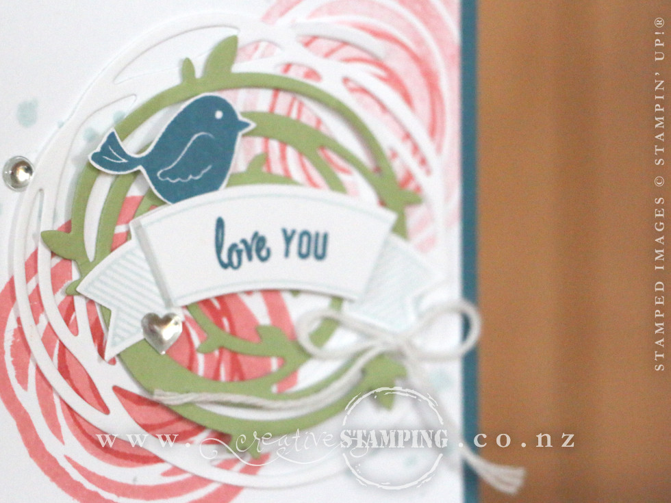 Swirly Bird "Love You" card