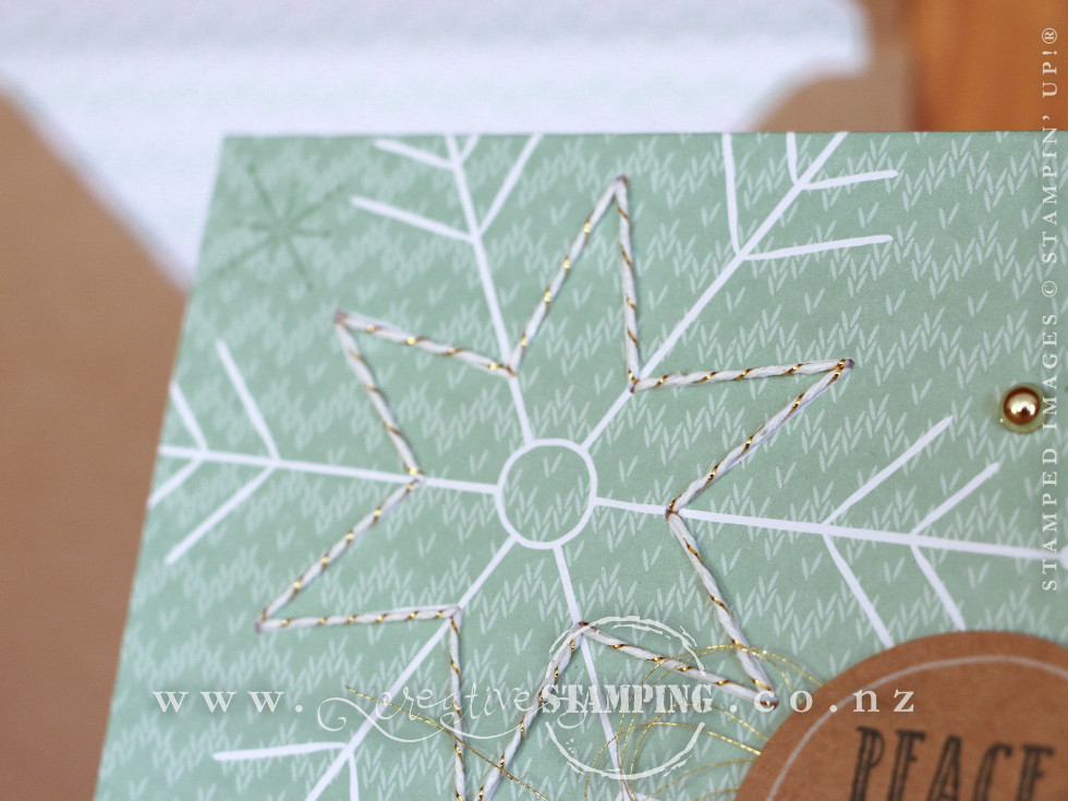 Stitched with Cheer Project Kit - Snowflake Christmas Card