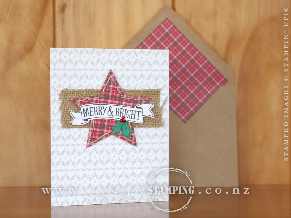 Stitched with Cheer Project Kit - Star Christmas Card