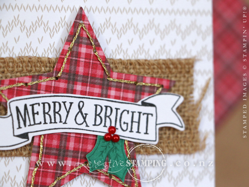 Stitched with Cheer Project Kit - Star Christmas Card