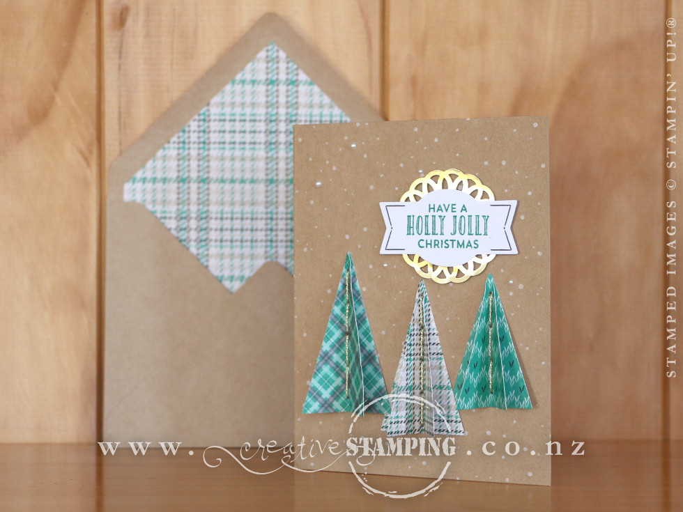 Stitched with Cheer Project Kit - Tree Christmas Card
